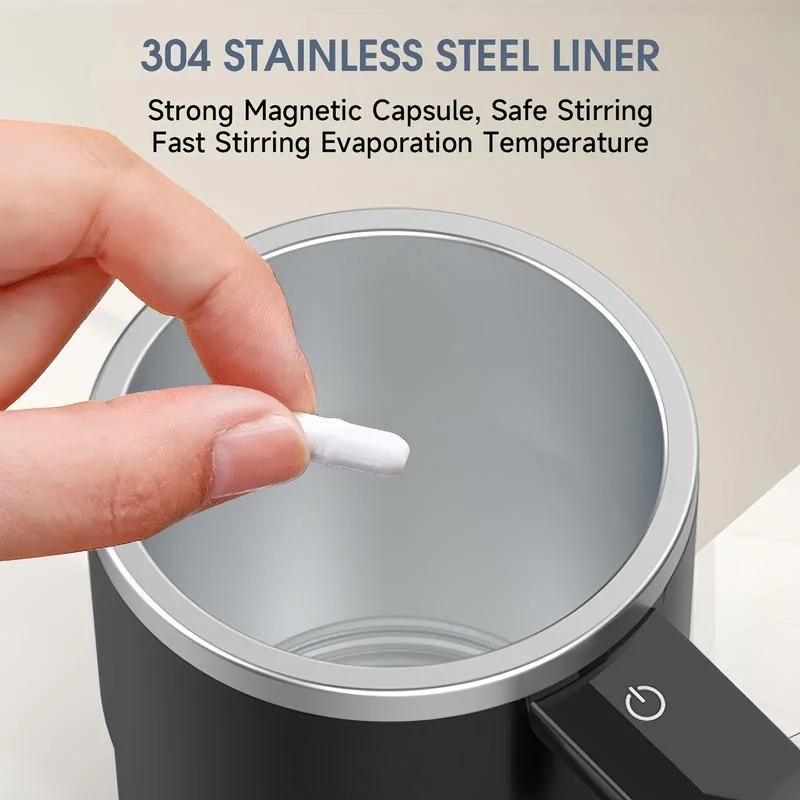 New USB Rechargeable Automatic Magnetic Cup Electric Coffee Self Mixing Mug IP67 Waterproof Food Safe 380ML Coffee Mug For Tea 3