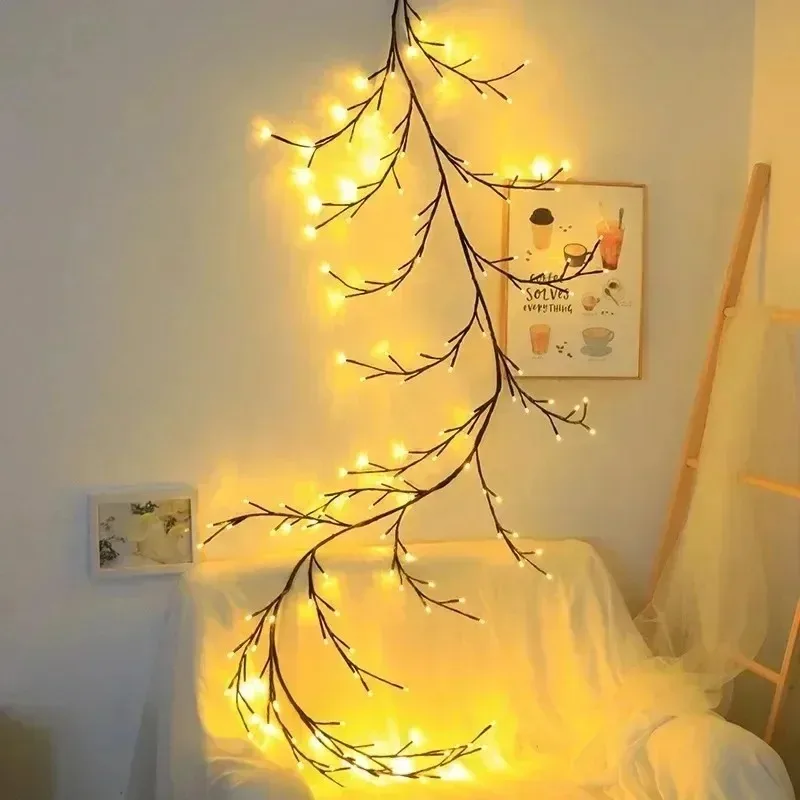 96LED Tree Branch Lamp For Desktop Wall Decoration 8 Modes USB Powered DIY Festive Tree Vine Light Home Decoration Lights 3