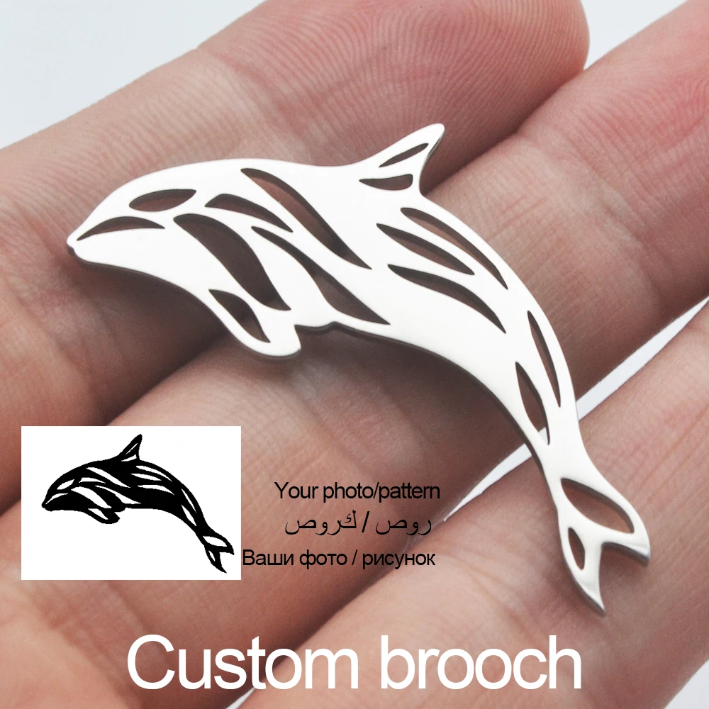 Personalized Necklace, Bracelet, Brooch, Cuff and Earrings | Custom Stainless steel products can also be ordered 4