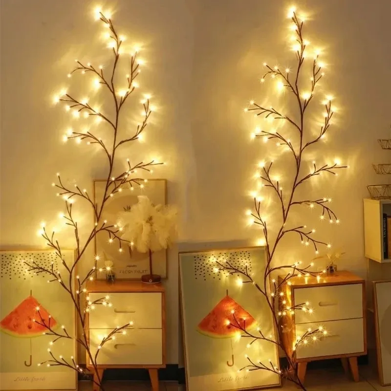 96LED Tree Branch Lamp For Desktop Wall Decoration 8 Modes USB Powered DIY Festive Tree Vine Light Home Decoration Lights 4