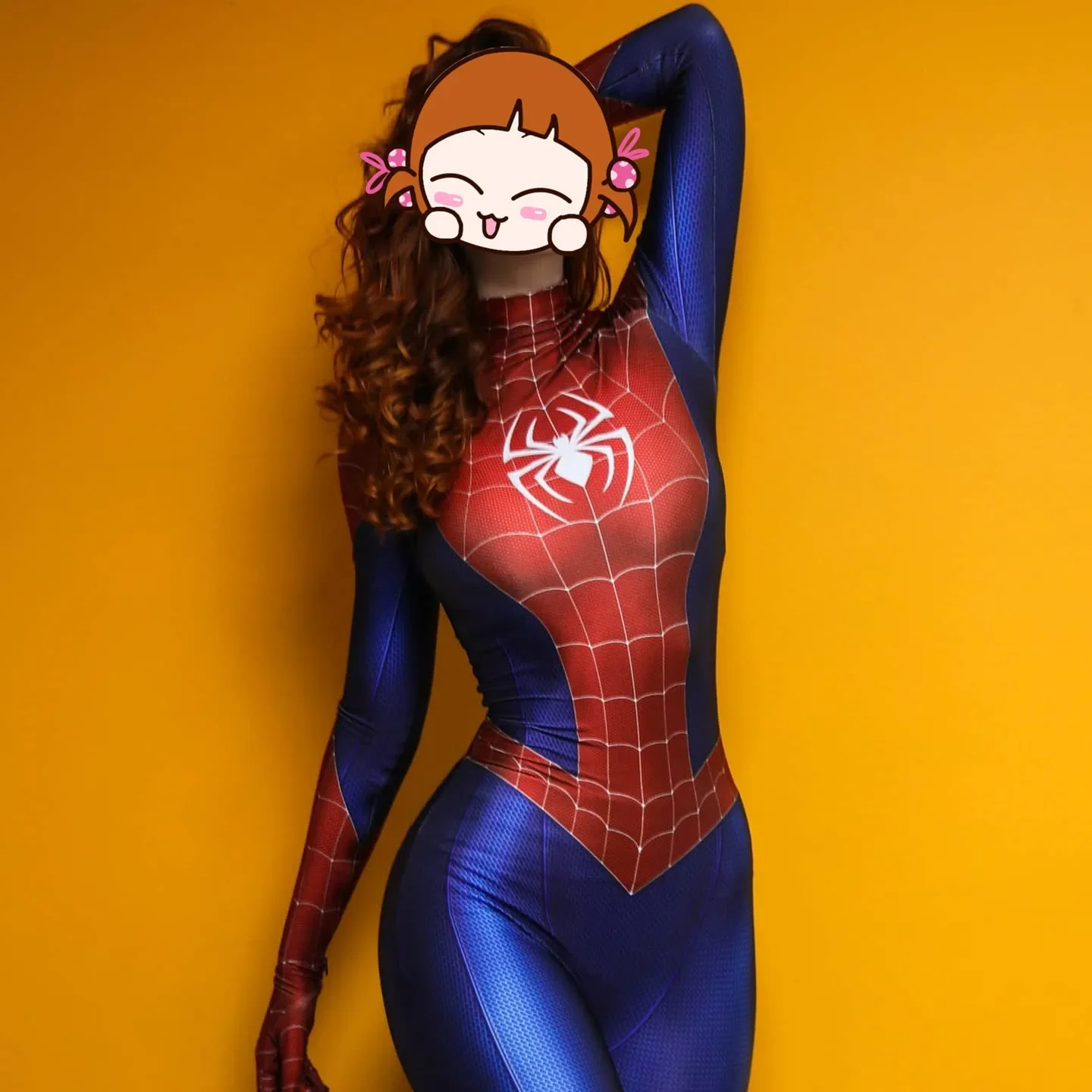Adult Woman Girls PS4 Game Spiderman Superhero Cosplay Costume Halloween Bodysuit Zentai Suit Party Jumpsuit 1